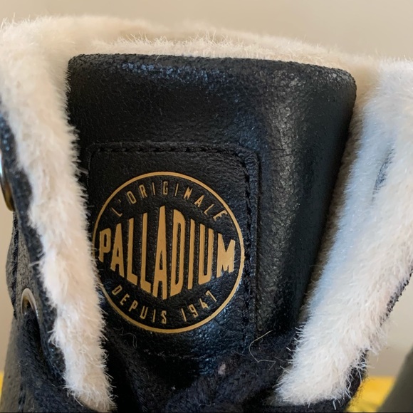 Palladium Leather Ecuador Pilot Wedge Winter Boots - Picture 10 of 13